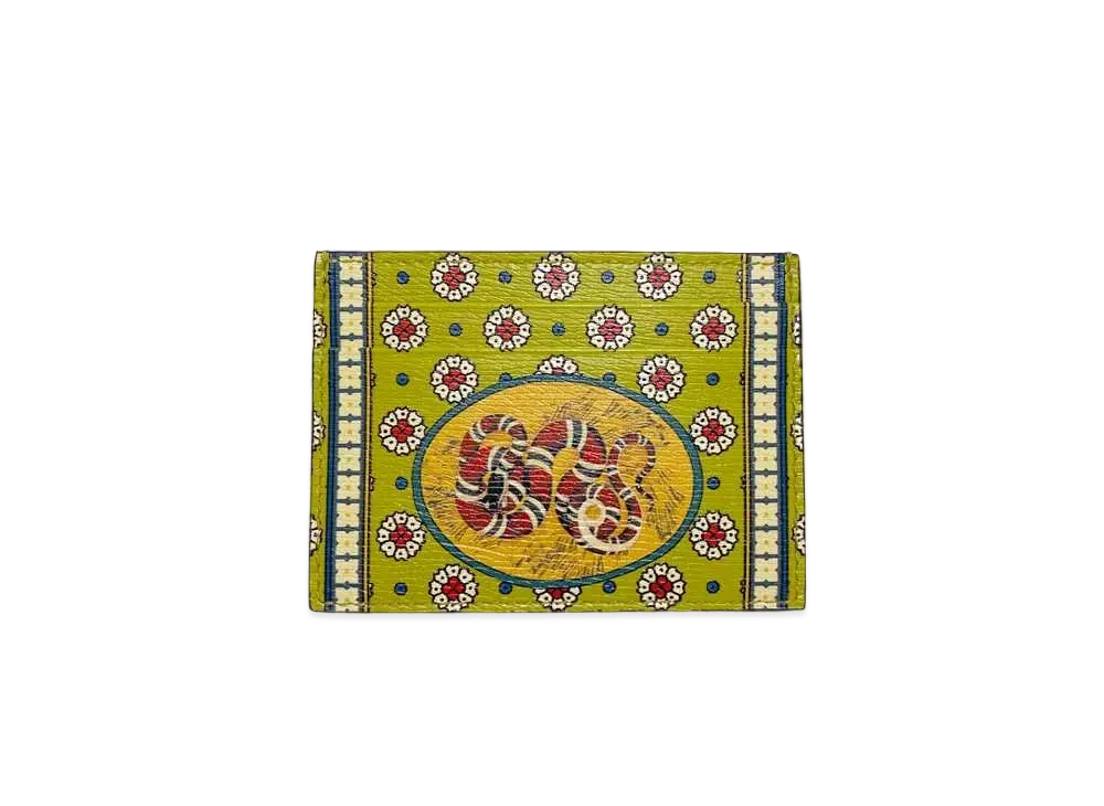 GUCCI Garden Snake Bat Card Case "Multi"