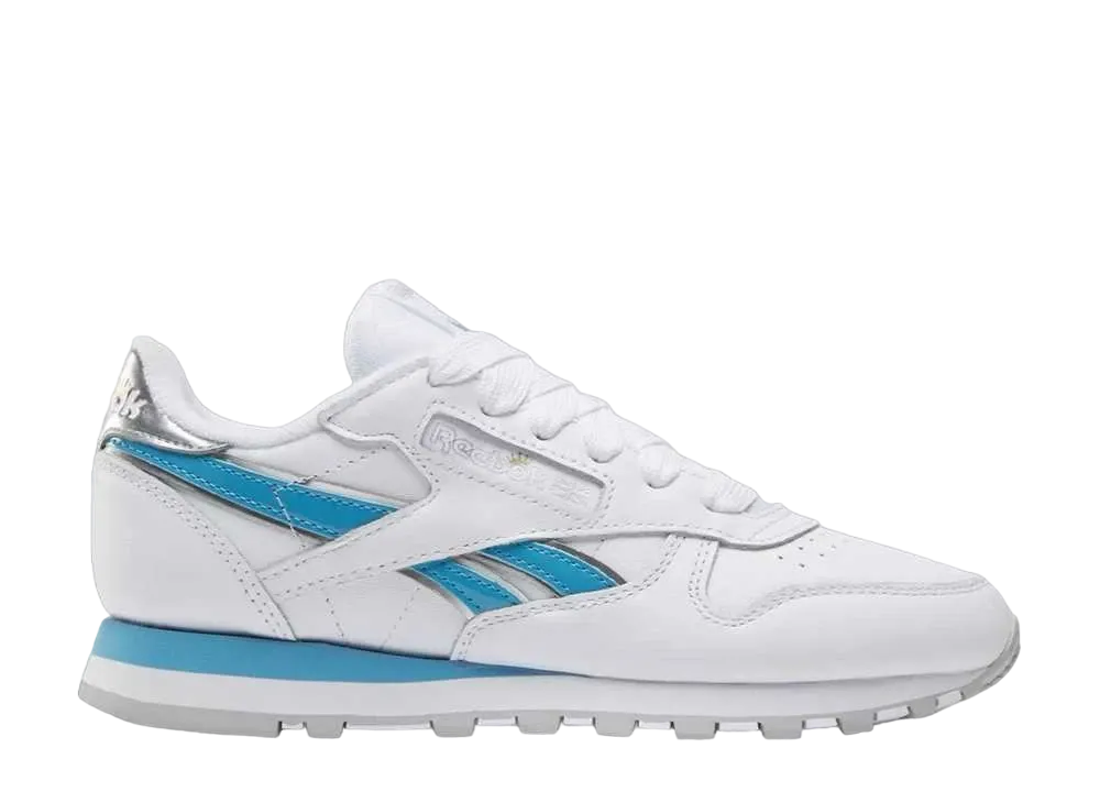 エンジェルリース × リーボック クラシックレザー "シルバー/オールウェイズブルーホワイト"