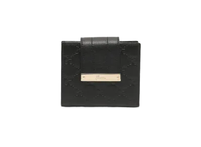 GUCCI Guccissima Bi-fold Wallet "Black"
