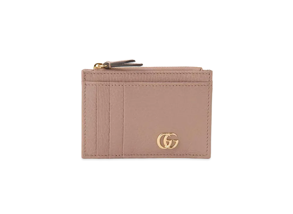 GUCCI GG Marmont Card Coin Case "Pink"