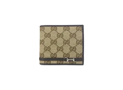 GUCCI Guccissima Bi-fold Wallet "Brown"