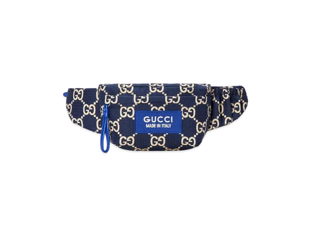 GUCCI Large GG Ripstop Belt Bag Online Exclusive "Dark Blue/Beige"