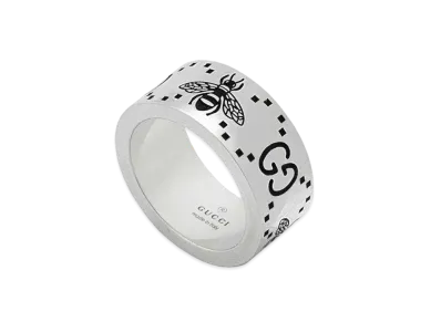 GUCCI GG Non Engraved Wide Ring "Silver"