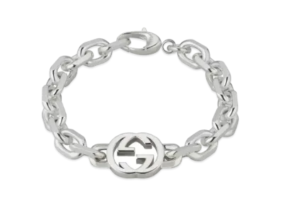GUCCI Interlocking G Chain Bracelet "Silver"