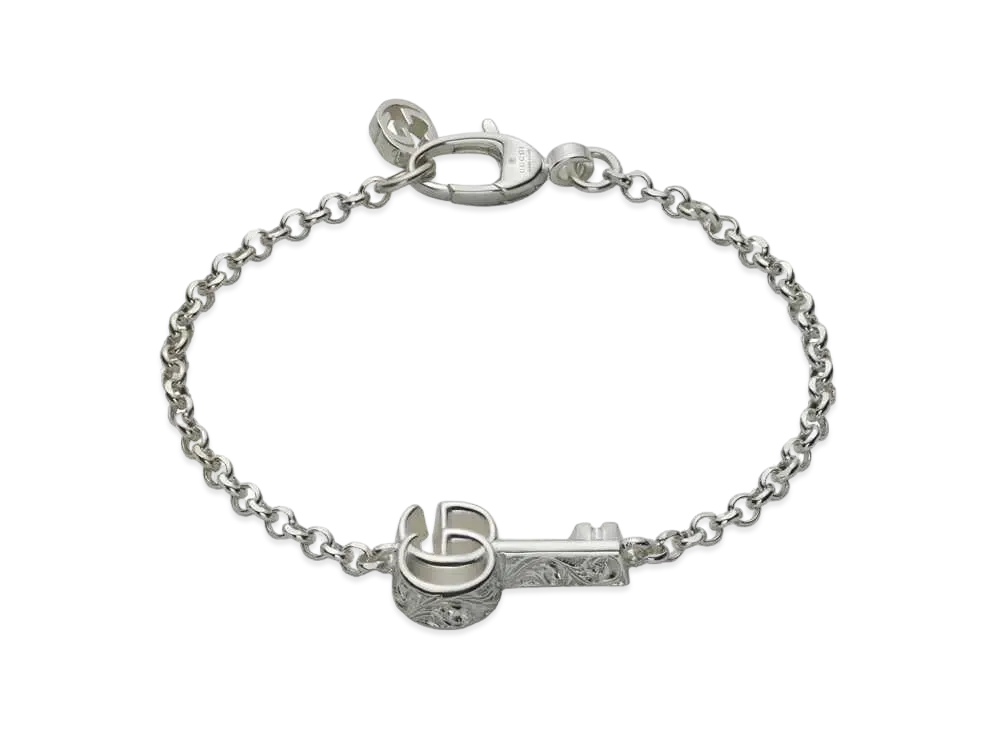 GUCCI GG Marmont Key Charm Bracelet "Silver"