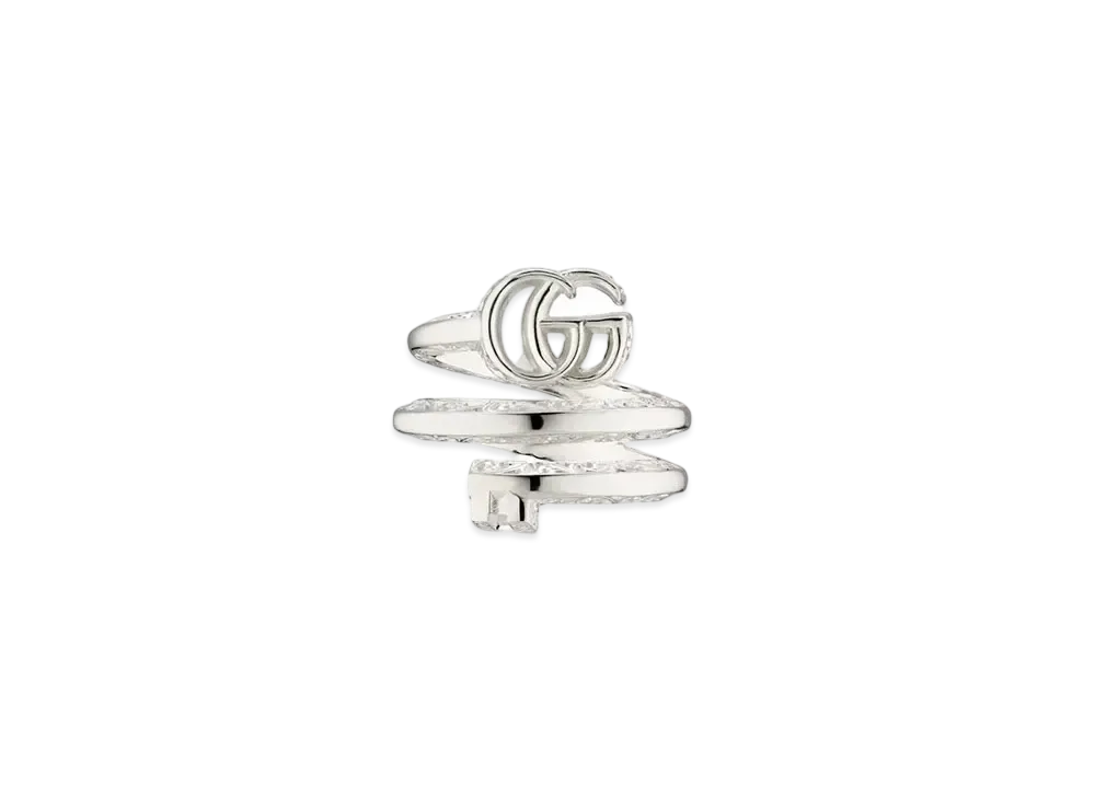GUCCI GG Mamonkey Double Band Ring "Silver"