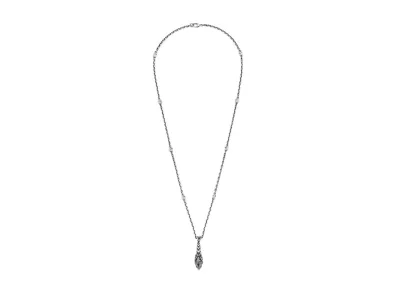 GUCCI Tiger Head Pendant Necklace "Silver"