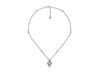 GUCCI Heart charm necklace "Silver"