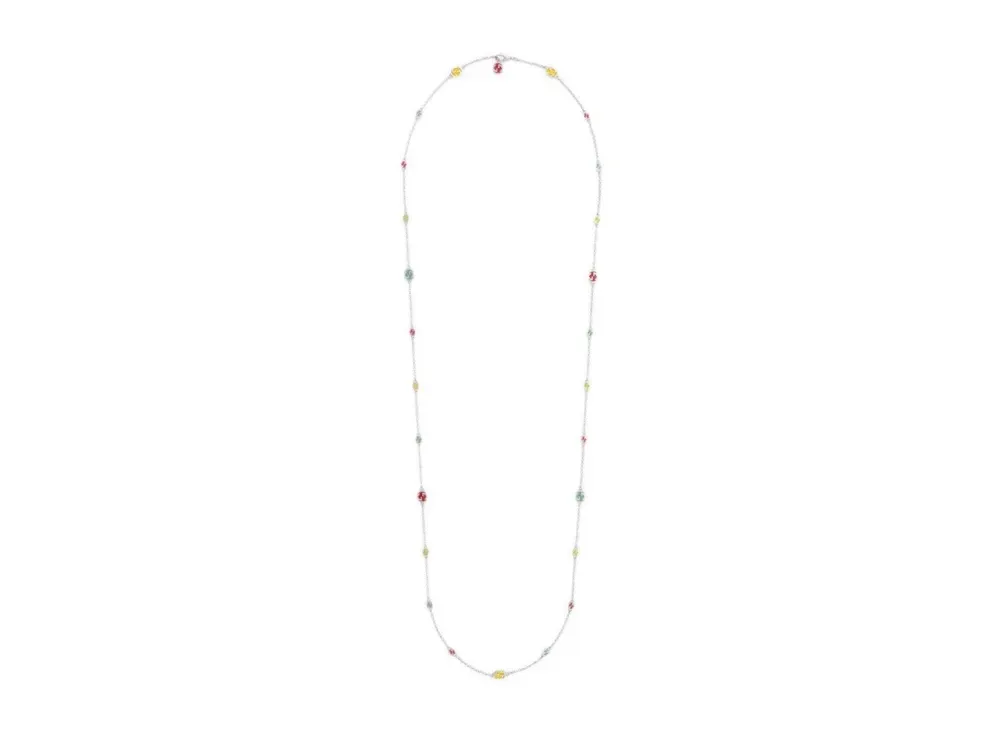 GUCCI Interlocking G Necklace Enamel Aged Finish "Multicolor"