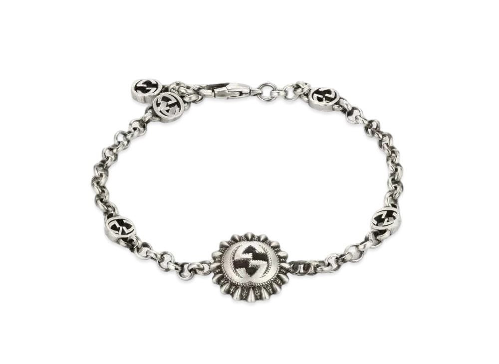 GUCCI Interlocking G Bracelet "Silver"