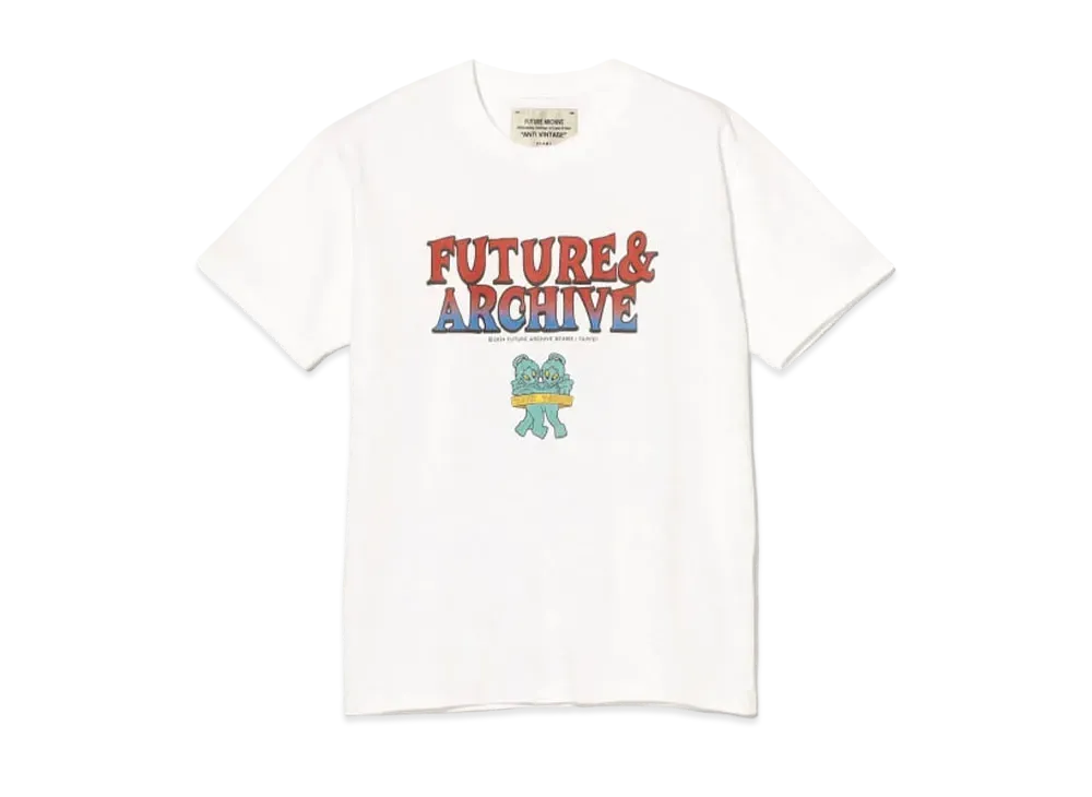 BEAMS FUTURE ARCHIVE x TAPPEI Print Tee "Fa" "White"