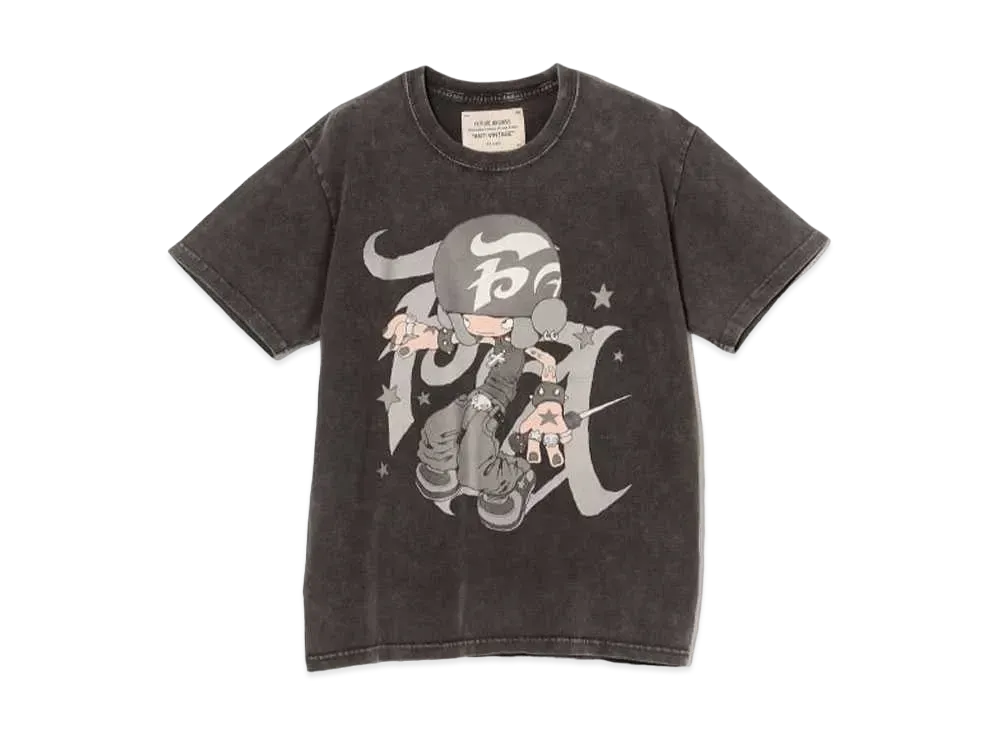 BEAMS FUTURE ARCHIVE x YAMEPI Print Tee "Fa" "Black"