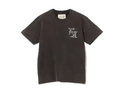 BEAMS FUTURE ARCHIVE Fade Rhine Stone T-shirts "Black"