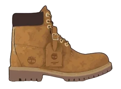 Louis Vuitton × Timberland Monogram Embossed 6inch Ankle Boot "Beige"