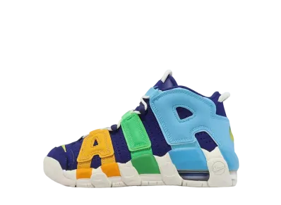 Nike GS Air More Uptempo BG "Deep Royal Blue/Baltic/Electric Algae/Opti Yellow"
