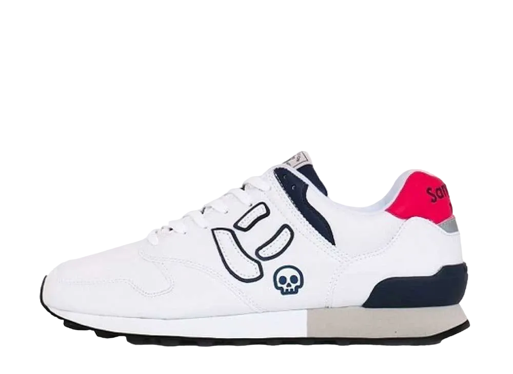 サンガッチョ にスカル トリコロール "ホワイト/ブルー/レッド"