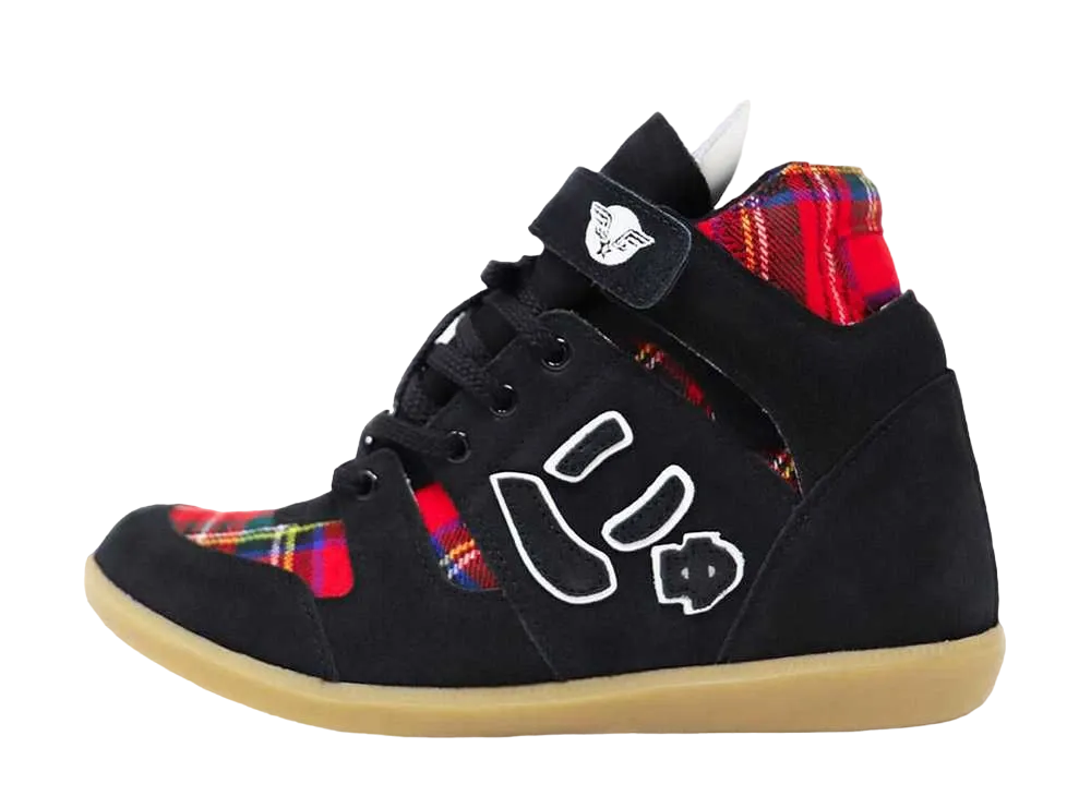 ピーターマッカーサー × サンガッチョ にゅブーツ "ピーターマック ブラック/レッド"