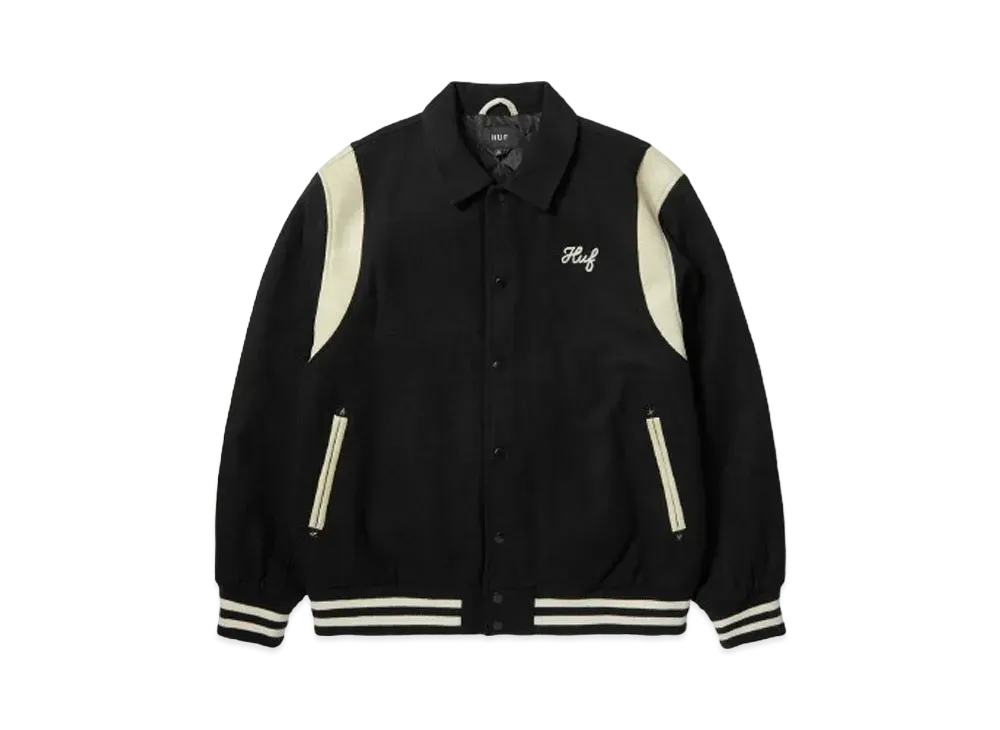 HUF Fall 24 Song Varsity Jacket "Black"
