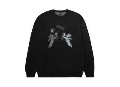 HUF Fall 24 Song Intarsia Sweater "Black"