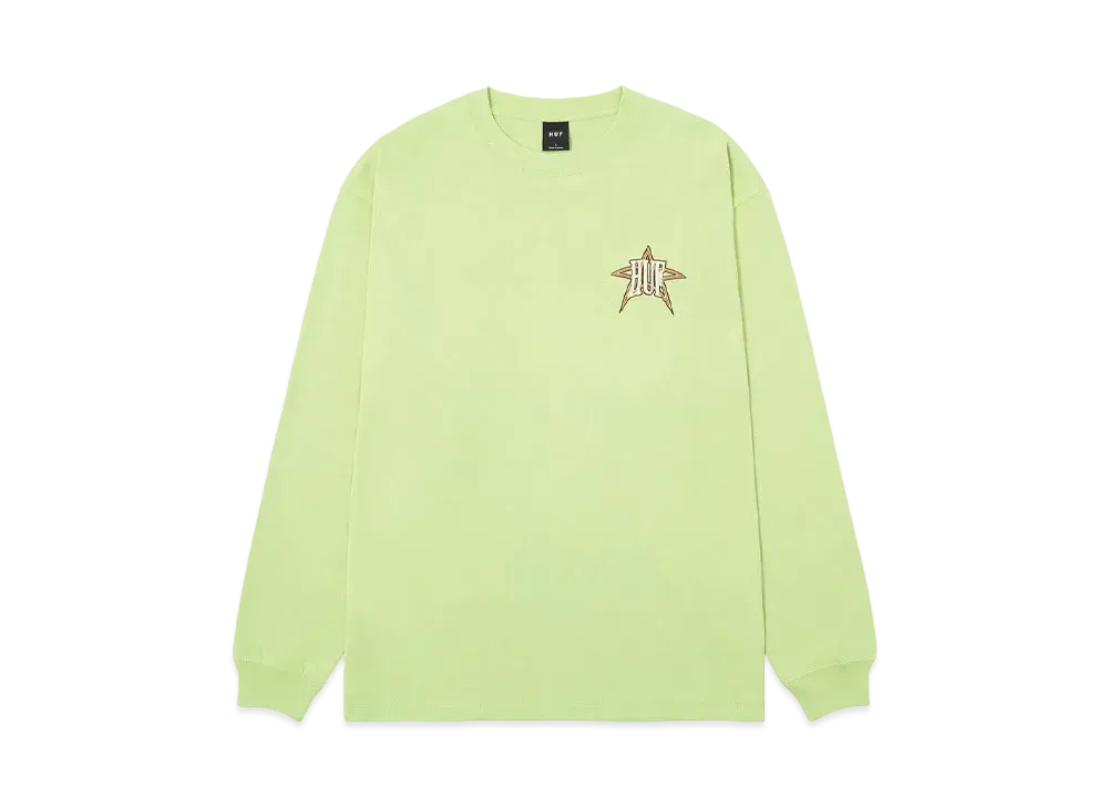 HUF Fall 24 Intergalactic Long Sleeve Tee "Pistachio"