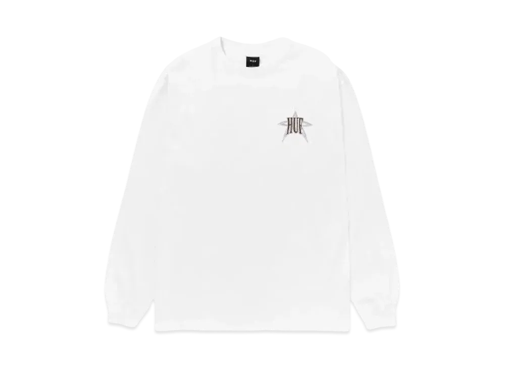 HUF Fall 24 Intergalactic Long Sleeve Tee "White"