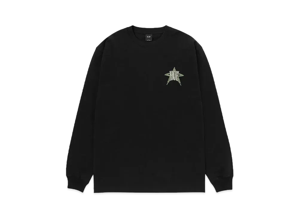 HUF Fall 24 Intergalactic Long Sleeve Tee "Black"