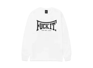 HUF Fall 24 Throwing Hands Long Sleeve Tee "White"