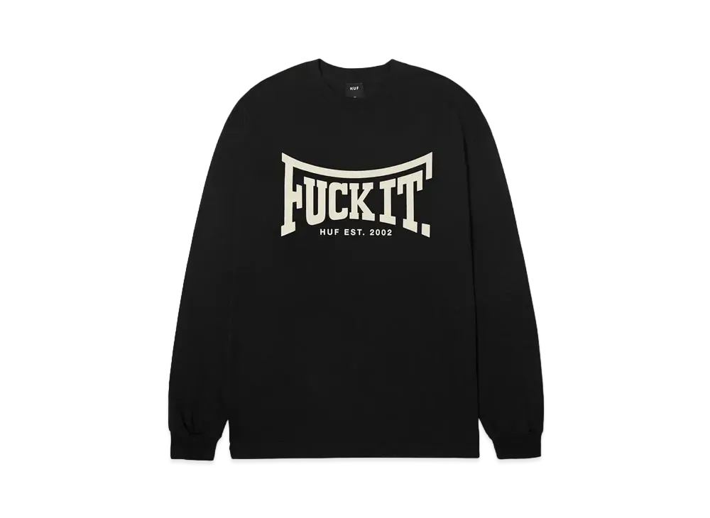 HUF Fall 24 Throwing Hands Long Sleeve Tee "Black"