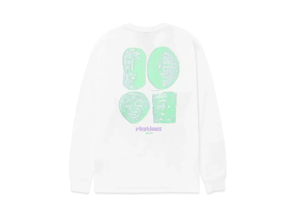 HUF Fall 24 Rhythms Long Sleeve Tee "White"