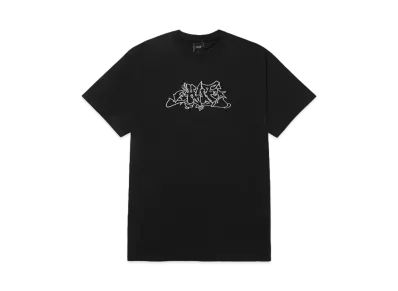 HUF Fall 24 Outline EMB. Tee "Black"