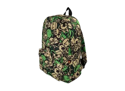 A BATHING APE All Friends Large Backpack "Green"