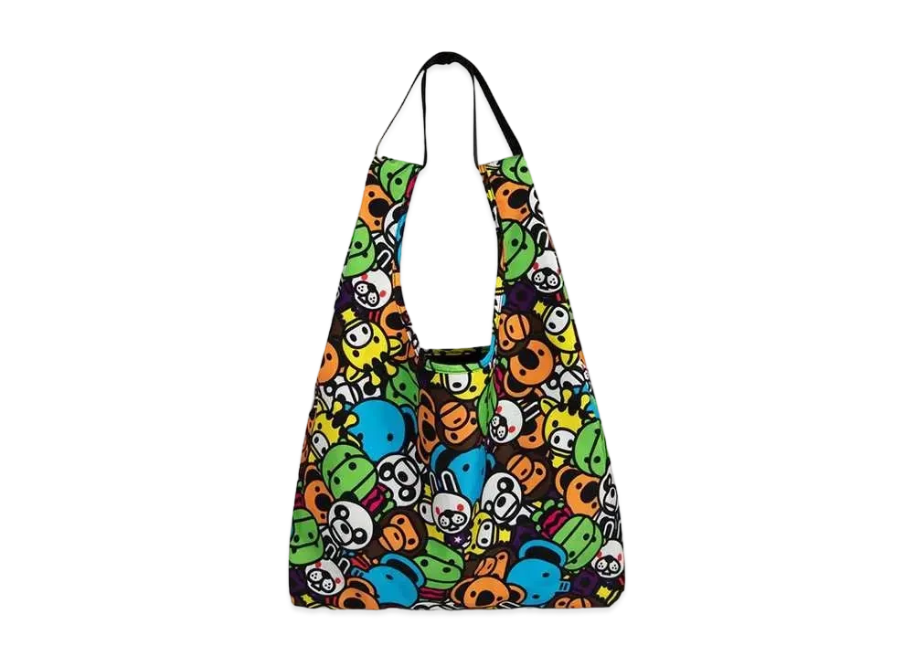 A BATHING APE Milo All Safari Tote Bag "Multi"