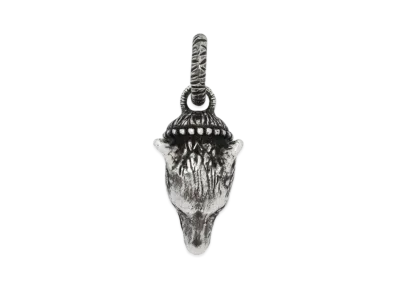 GUCCI Anger Forest Series Wolf Head Pendant "Silver"