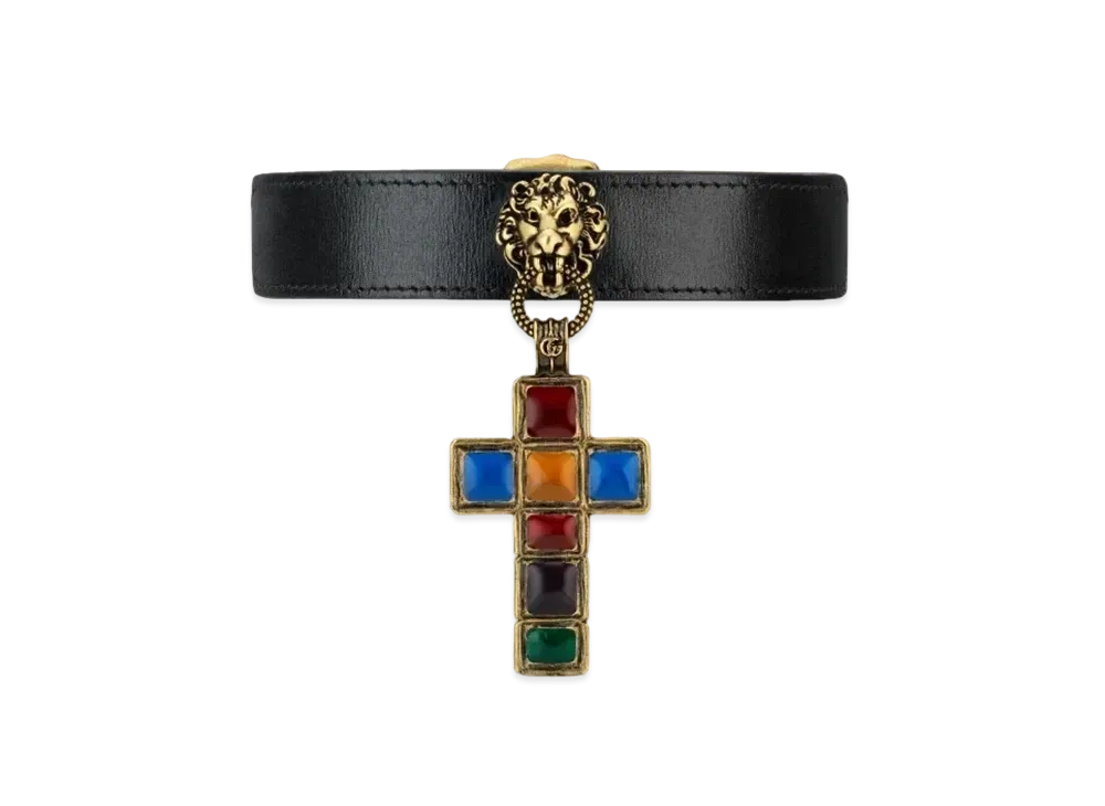 GUCCI Leather Chocker "Black"