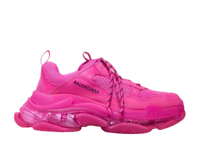 バレンシアガ トリプルS クリアソール "ピンク"