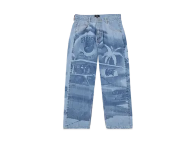 HUF Fall 24 Drive Thru Denim Pant "Washed Indigo"