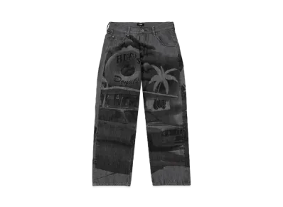 HUF Fall 24 Drive Thru Denim Pant "Washed Black"