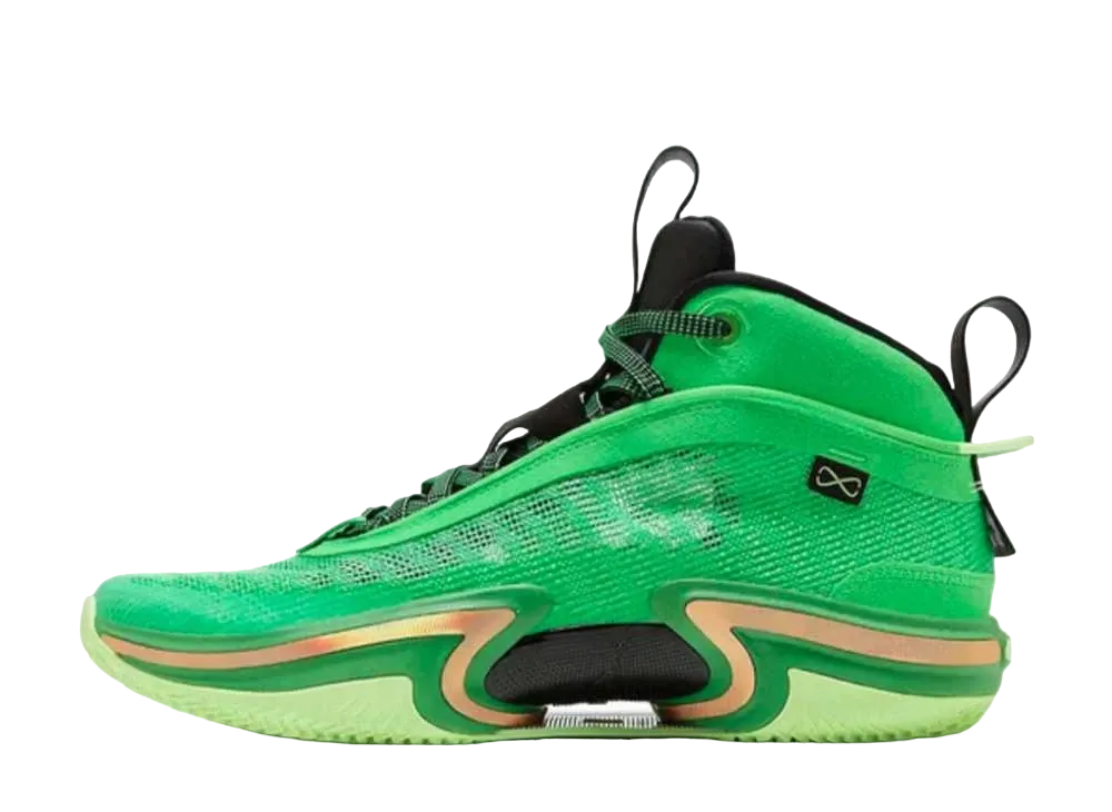 ナイキ エアジョーダン36 "グリーン/メタリックゴールド"