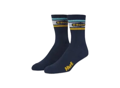 HUF Fall 24 Slate Crew Socks "Navy"