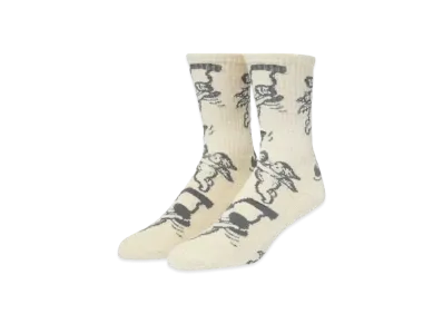 HUF Fall 24 Cherub Crew Socks "Linen"
