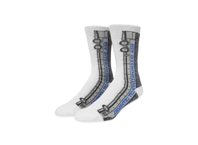 HUF Fall 24 International Transport Crew Socks "White"