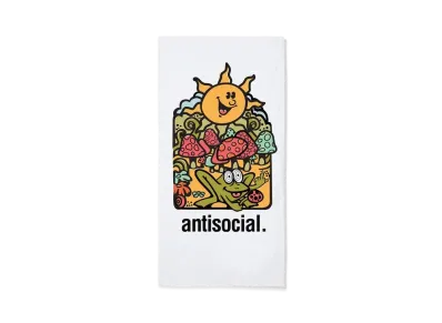 ANTI SOCIAL SOCIAL CLUB Frog Trip Beach Towel "White"
