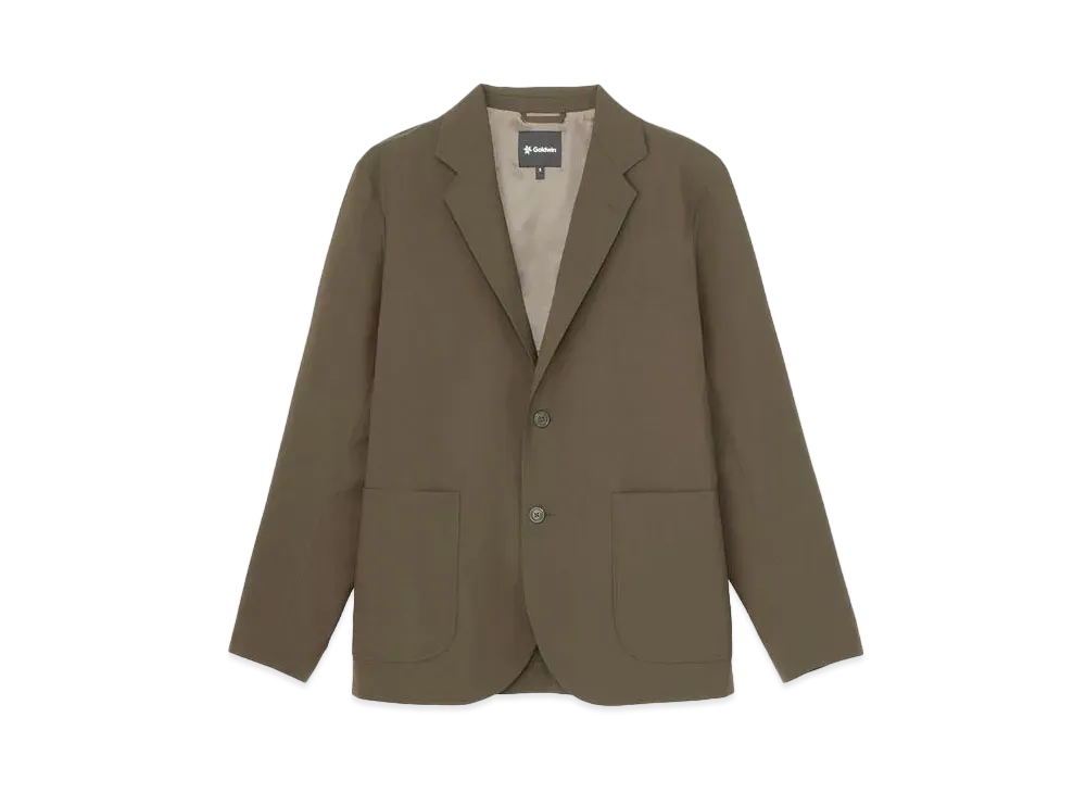 Goldwin Wool-Blend Twill Two-Button Jacket (Unisex) "Olive Brown"