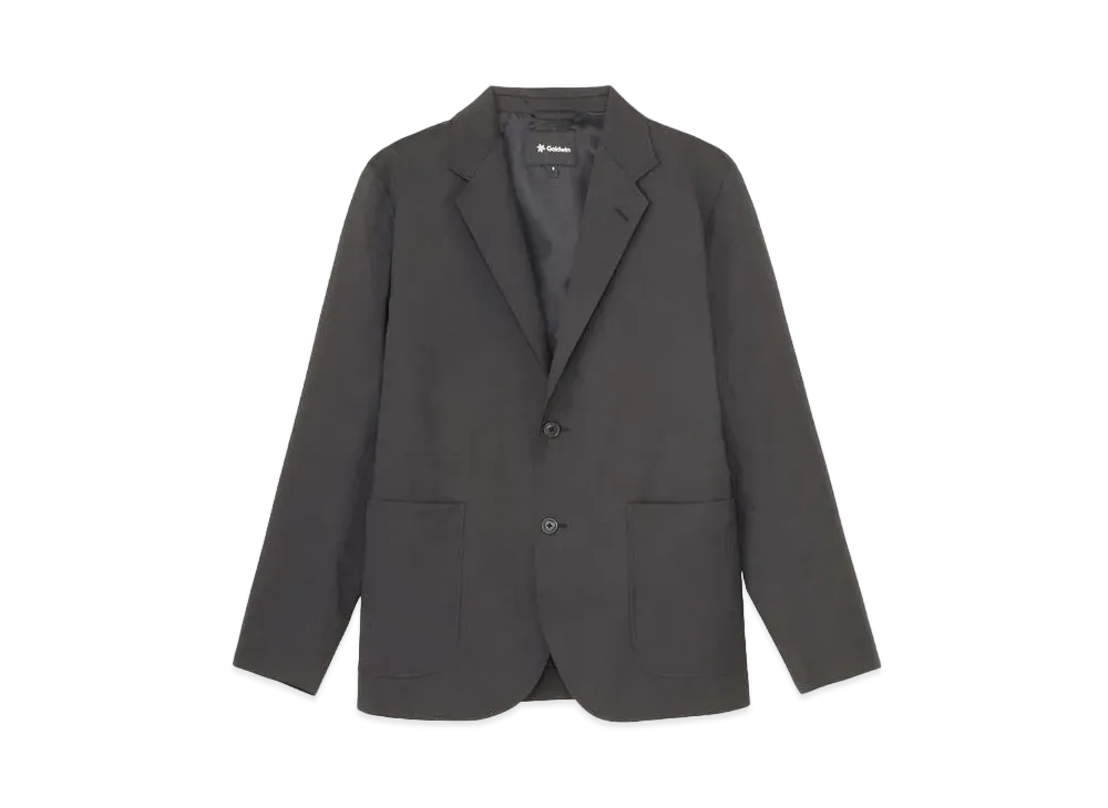 Goldwin Wool-Blend Twill Two-Button Jacket (Unisex) "Black Grey"