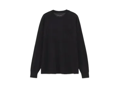 Goldwin Whole Garment Wool Knit Long Sleeve T-shirt (Unisex) "Black"
