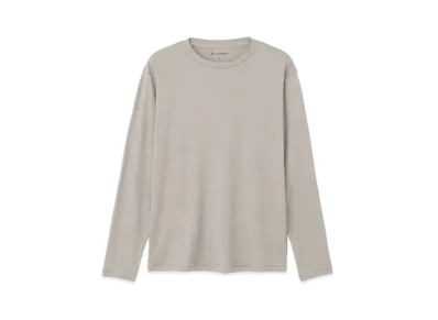 Goldwin Cotton Covered Yarn Smooth Long Sleeve T-shirt (Unisex) "Moon Mist"