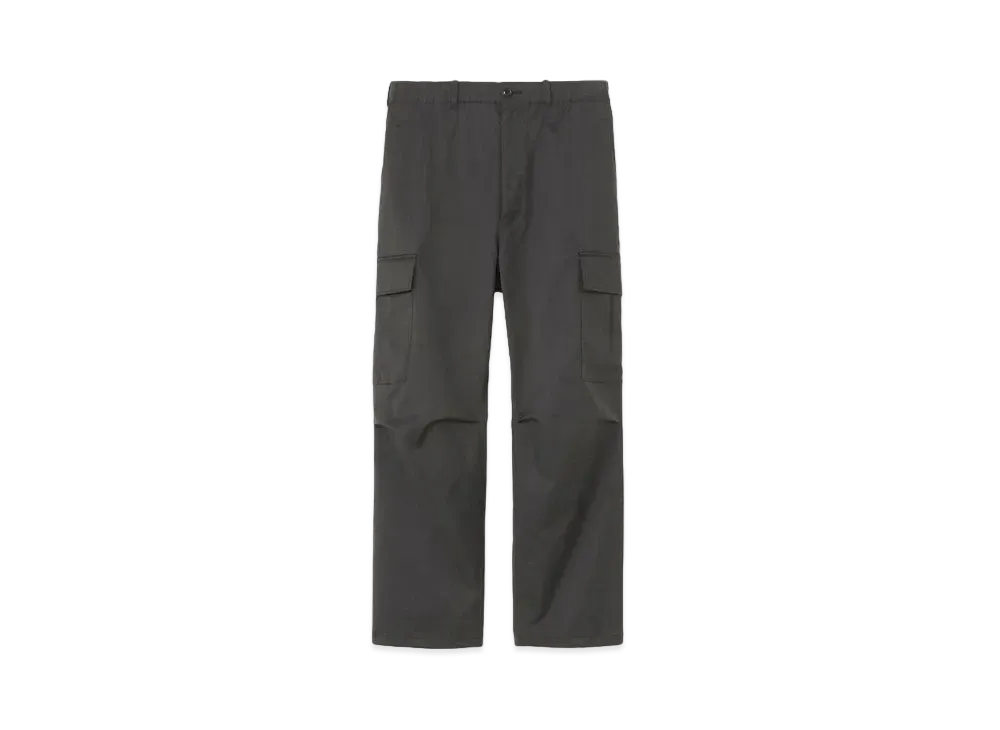 Goldwin Wool Blend Twill Cargo Pants (Unisex) "Black Grey"