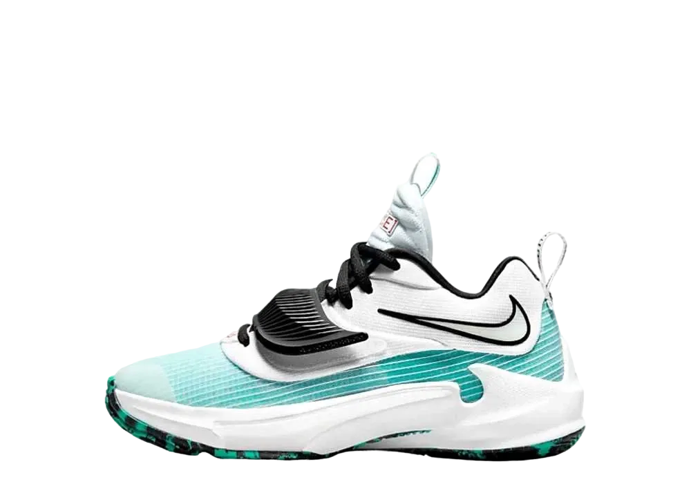 ナイキ GS ズームフリーク3 "ホワイト/クリアエメラルド/トータルオレンジ/ブラック"
