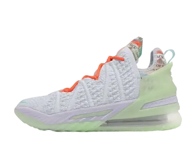 Nike LeBron 18 "Blue Tint/Ghost/Total Orange/Dynamic"