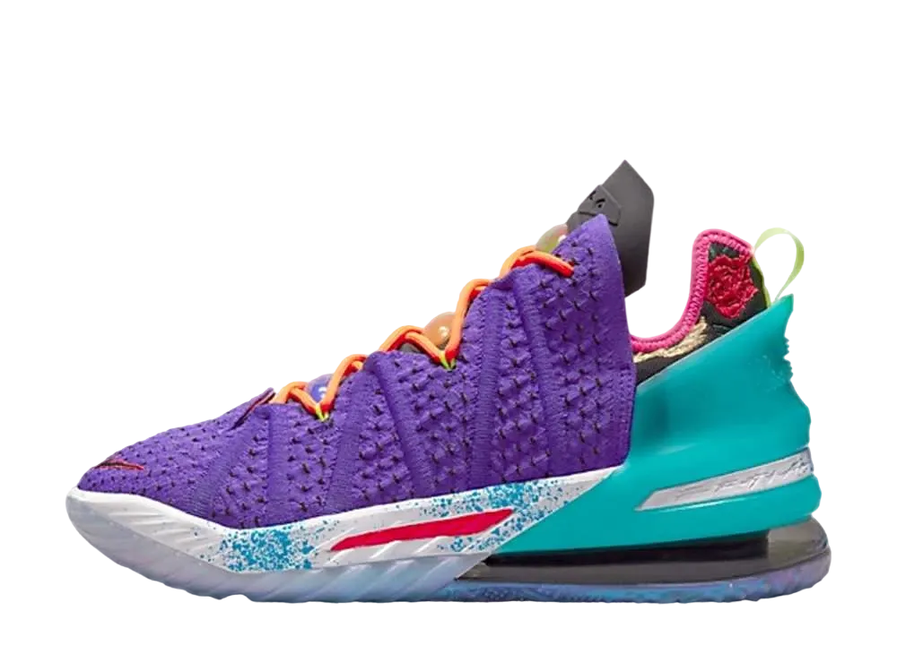 Nike LeBron 18 "Psychic Purple/Multi Colour/Black"